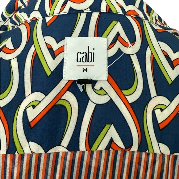 Cabi Amour Heart Print Sleeveless Shirt Versatile Dress Size Medium - Picture 6 of 10